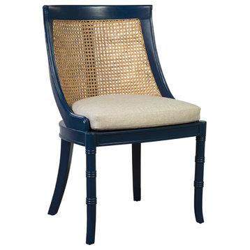 Spoonback Linen Blend Side Chair Set of 2