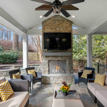 Warm & Cozy McLean Patio Remodel