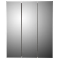 Tri-View Series Medicine Cabinet, 24"x30", Beveled Edge