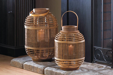 Bamboo Garden Candle Lantern (S)