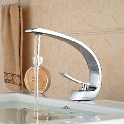 Genoa Bathroom Sink Faucet Deck Mount Bright Chrome - Bathroom Sink Faucets
