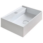 Alice Ceramica - Hide Bathroom Sink, Vessel, 50x35 cm - Crisp, sophisticated lines and an elegant shape characterise the Hide Bathroom Sink. Crafted in Italy's lusch Tuscia region, the rectangular vessel sink gives a contemporary bathroom decisive Italian flair. A young company who pride themselves on creativity and ambition, Alice Ceramica crafts all their products in the hills north of Rome.