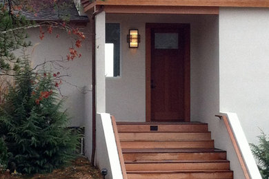 Inspiration for a mid-sized modern entryway remodel in New York