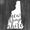 "Home State Typography, New Hampshire" Woven Blanket 60"x80"