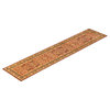 Wundwin One-of-a-Kind Hand-Knotted Runner Orange, 2'8"x12'1"
