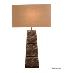Modeco Drift Brownwash Table Lamp - Table Lamps