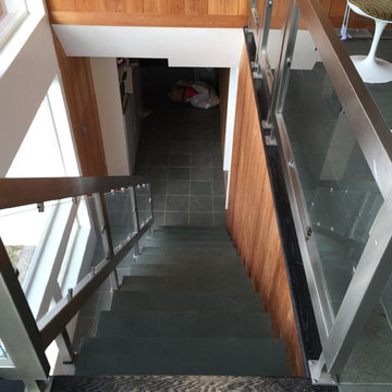 Stairway glass