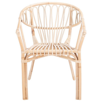 Invil Rattan Dining Chair, Set of 2, Natural