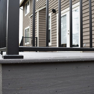 Contemporary Deck Install in Kenmore