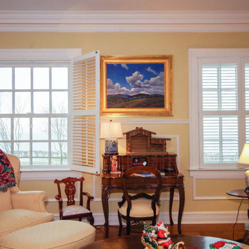 New Double Hung Windows in Cozy Family Room - Renewal by Andersen NJ