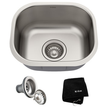 Premier 15" Undermount Stainless Steel 1-Bowl 18 gauge Kitchen Sink