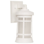 Craftmade - Resilience Lanterns 1 Light Outdoor Wall Light, Textured White, 6" - Craftmade's Resilience Lanterns collection features 3 different styles molded of durable non-corrosive UV resistant resins warranted for 5 years. These lanterns are at home even in the harshest environments.