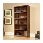 Sauder Select Engineered Wood 5 Shelf Bookcase in Washington Cherry