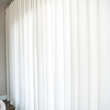 Roller Shades, Cornices and Drapery