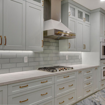 Custom Baby Blue Kitchen in Las Vegas