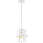 Nuvo Lighting - Nuvo Lighting Prana - 1 Light Mini Pendant, White Finish - Prana; 1 Light; Mini Pendant Fixture; Matte BlackPrana 1 Light Mini P White *UL Approved: YES Energy Star Qualified: n/a ADA Certified: n/a  *Number of Lights: Lamp: 1-*Wattage:60w G25 Medium Base bulb(s) *Bulb Included:No *Bulb Type:G25 Medium Base *Finish Type:White