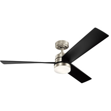 Spyn 1 Light 52" Indoor Ceiling Fan, Brushed Nickel