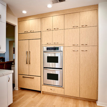 Modern White & Wood Kitchen | Bar in Carmel Valley