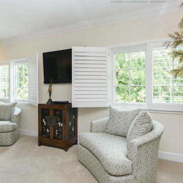 Casement Windows in Beautiful Bedroom - Renewal by Andersen Georgia