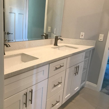 Bathroom Remodel with Blue Accent Tile