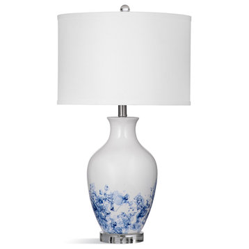 Bassett Mirror Sirius Ceramic Table Lamp With Blue L4106TEC