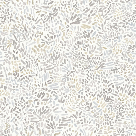 Brushstroke Garden Peel and Stick Wallpaper, Grey