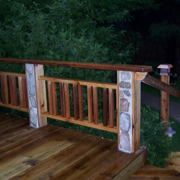 Deck, Paved Walkway, and Landscaping