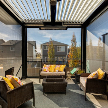 Custom Made StruXure Adjustable Pergola with Cornice & Phantom Motorized Screens