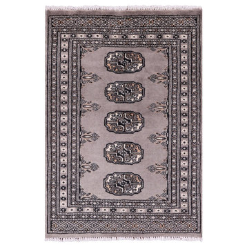 2' 0" X 2' 11" Silky Bokhara Hand Knotted Wool Rug - Q21718