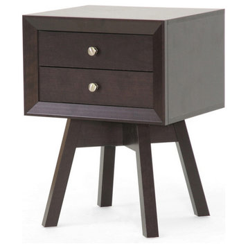 Urban Designs 24" Warwick Brown Modern Accent Table and Nightstand