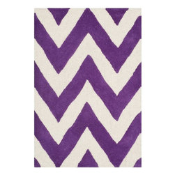 Safavieh - Safavieh Cambridge CAM139K Purple and Ivory 2'6 x 4' Rectangular - Area Rugs