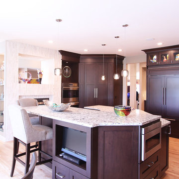 Concealed Walk in Pantry is Covered with Cabinet Doors