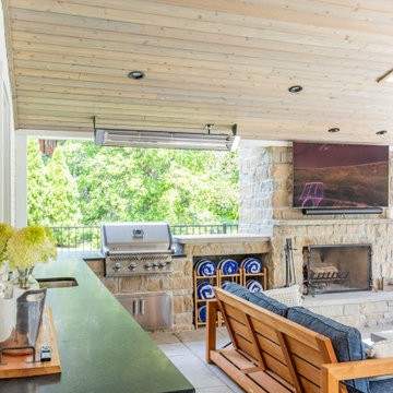 Custom Outdoor Living Space, Room Addition and Kitchen Renovation