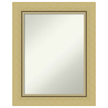 Landon Gold Non-Beveled Bathroom Wall Mirror - 24.25 x 30.25 in.