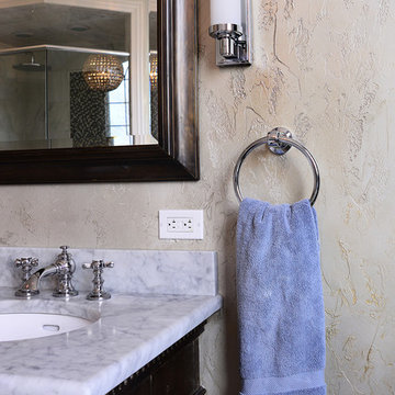 Master Bath Remodeled with Custom Subtle Faux Effects