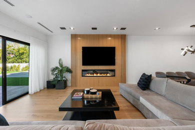 Living room - living room idea in Seattle