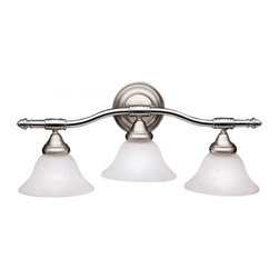 Kichler Lighting Broadview 3 Bulb Bathroom Lighting with Brushed Nickel finish - Lighting