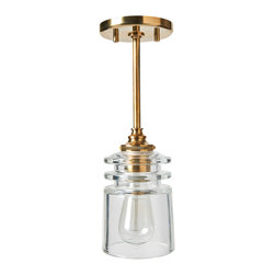Watt Pendant with Plain Glass Shade - Pendant Lighting