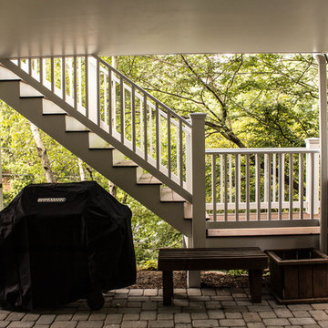 Addition, screen porch, and patio