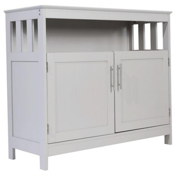 Mayfield 40" Classic Buffet and Sideboard with Double Door Storage Cabinet, Gray