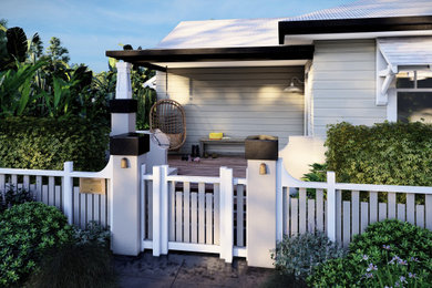Photo of a contemporary deck in Newcastle - Maitland.