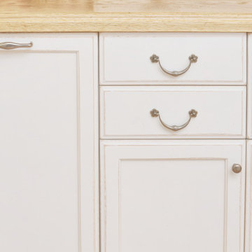 Light Country French Kitchen with Vintage Elements
