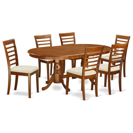 7-Piece Dining Room Set, Table, 6 Kitchen Chairs With Cushion
