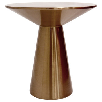 Pasargad Home Lorenzo Collection Stainless Steel Side Table