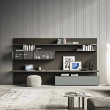 Day-17 back-panelled TV media unit by Orme