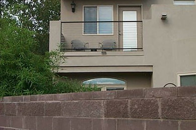 Inspiration for a contemporary exterior home remodel in Albuquerque