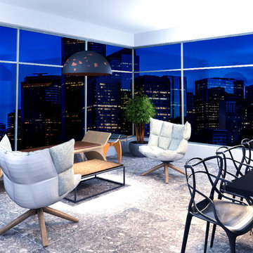 Couple's apartment of businessmen