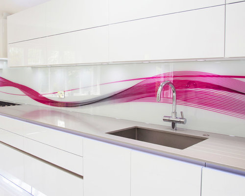 Galaxy Waves Printed Glass Splashback Galaxy Waves Printed Glass Splashback