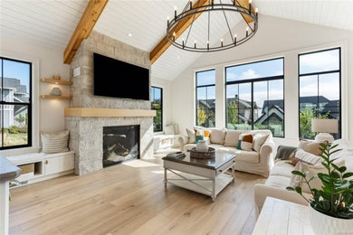 Living room - contemporary living room idea in Vancouver
