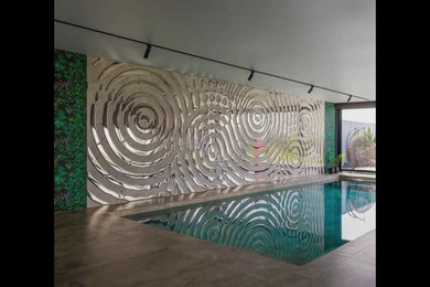 Luxury 'Alternative interference' Accent Wall Decor for Private Indoor Pool Area